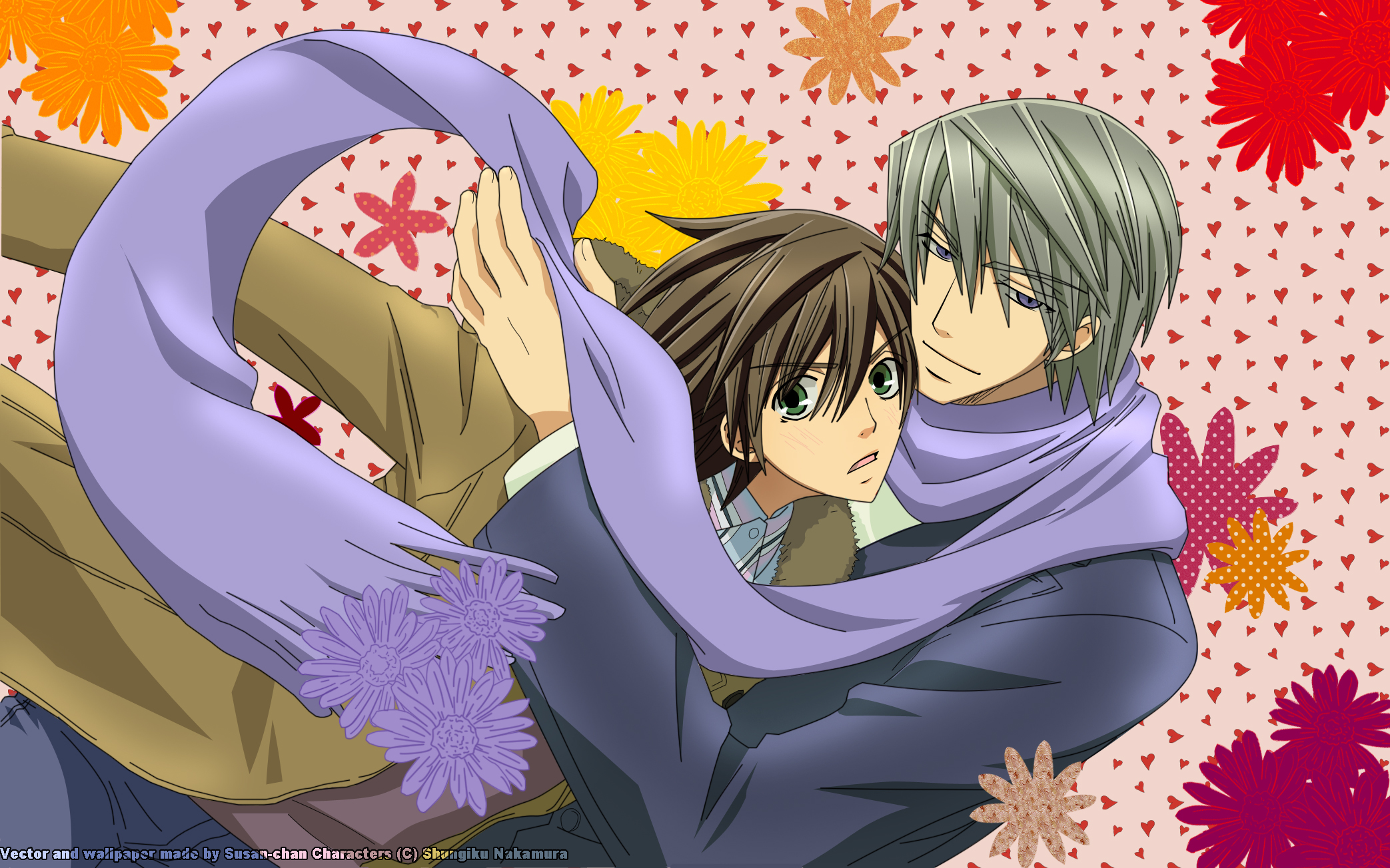 Usami Akihiko and Takakhashi Misaki from Junjou Romantica