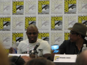 Wayne Brady and Orlando Jones at the Black Panel