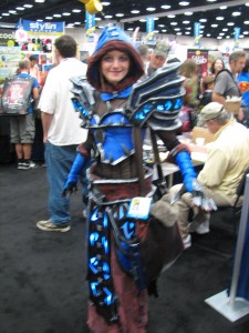 An amazing elf (possibly dark elf) from WoW cosplay