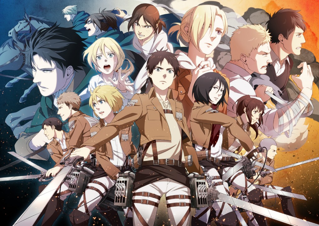 The entire cast of Attack on Titan