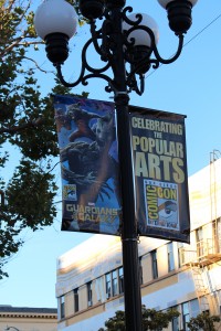 Banners around the Gaslamp District