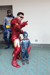 Iron Man and a little fan