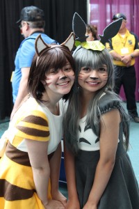 A cute Totoro and Catbus