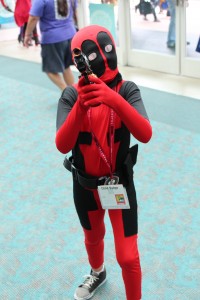 Child Deadpool is ready to fight some crime... or make witty remarks.