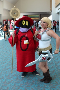 Crossplayed He-Man and Orko